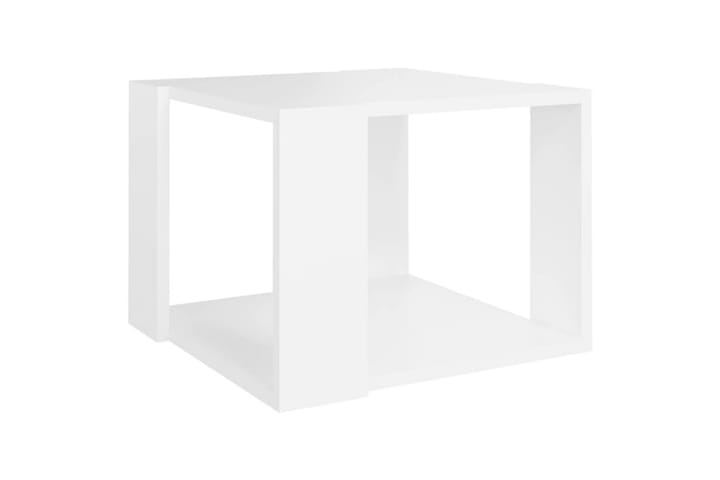 Sohvapöytä valkoinen 40x40x30 cm lastulevy - Sohvapöytä