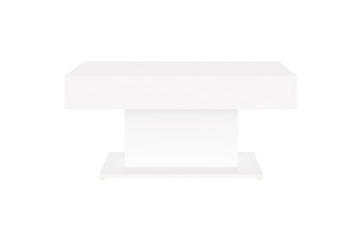 Sohvapöytä valkoinen 96x50x45 cm lastulevy - Sohvapöytä