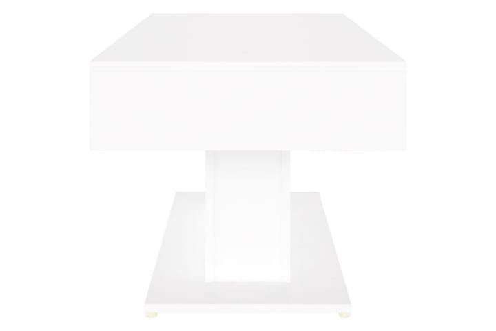 Sohvapöytä valkoinen 96x50x45 cm lastulevy - Sohvapöytä