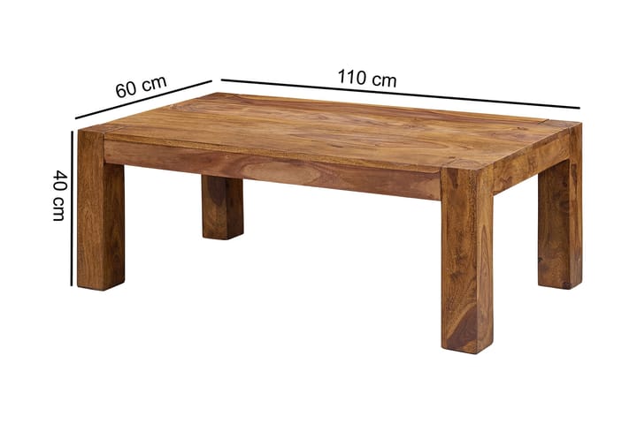 Sohvapöytä Wicher 110 cm - Massiivi Puu - Sohvapöytä
