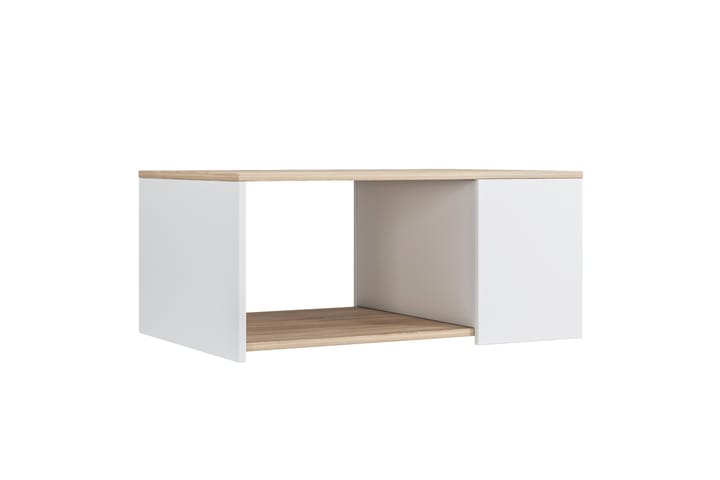 Sohvapöytä Puento 90 cm - Luonnonväri/Valkoinen - Sohvapöytä