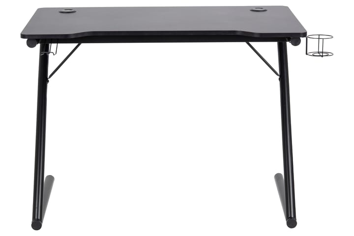 Kirjoituspöytä Annaleigh 100 cm med Mukipidike+Kuulokepidike - Musta/Matta Musta - Kirjoituspöytä - Tietokonepöytä