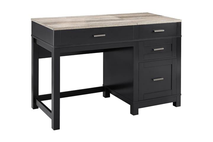 Kirjoituspöytä Carver 120 cm Musta - Dorel Home - Sähköpöytä & säädettävä työpöytä - Kirjoituspöytä - Tietokonepöytä