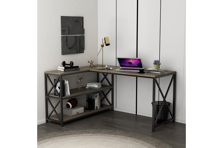 Kirjoituspöytä Flexy 150 cm - Ruskea - Tietokonepöytä
 - Kirjoituspöytä