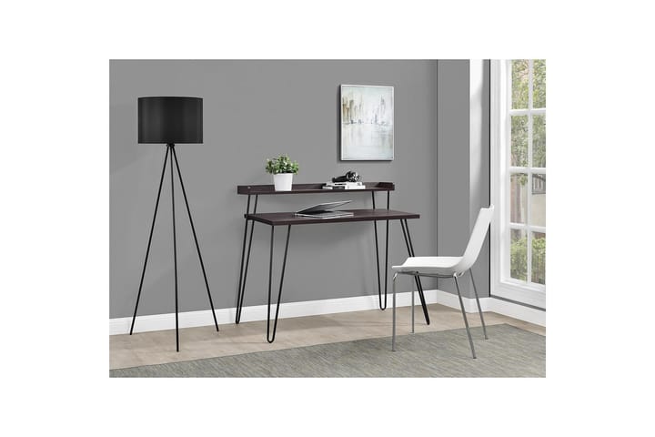 Kirjoituspöytä Haven 114 cm Säilytys Hylly Espresso/Musta - Dorel Home - Tietokonepöytä
 - Kirjoituspöytä
