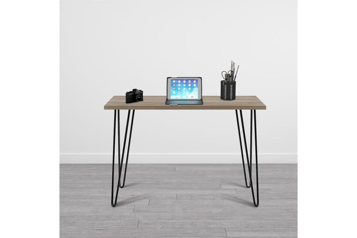 Kirjoituspöytä Owen 102 cm Luonnonväri/Musta - Dorel Home - Tietokonepöytä
 - Kirjoituspöytä