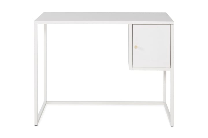 Kirjoituspöytä Tamarie 95 cm Säilytyksellä kaappi - Valkoinen - Tietokonepöytä
 - Kirjoituspöytä