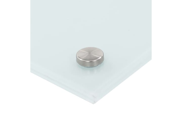 Keittiön roiskesuoja valkoinen 80x60 cm karkaistu lasi - Valkoinen - Petauspatja & sijauspatja
