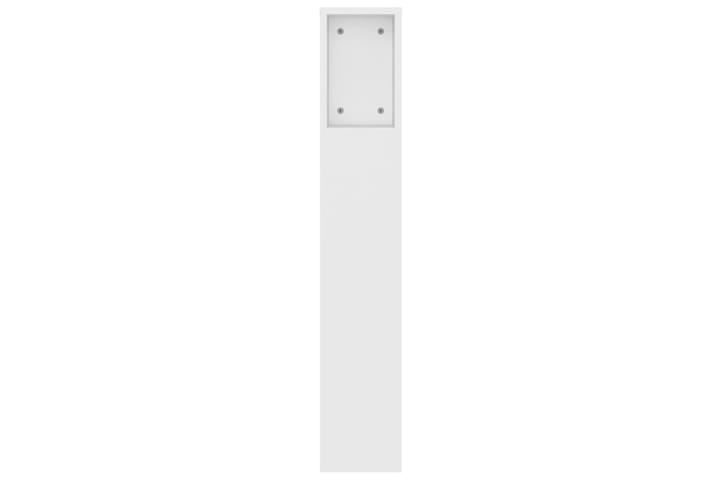 beBasic Sängynpääty säilytystilalla valkoinen 140x18,5x104,5 cm - Valkoinen - Sängynpääty