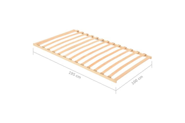 Sängyn sälepohja 13 sälettä 100x200 cm - Ruskea - Sälepohjat