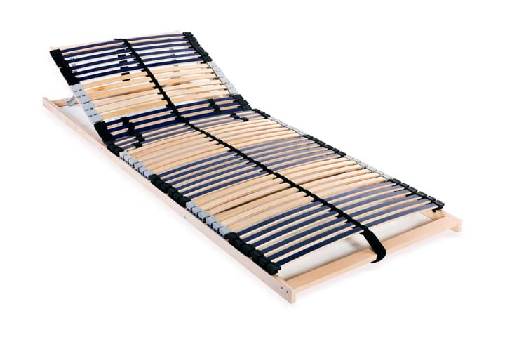 Sängyn sälepohja 42 säleellä 7 vyöhykettä 90x200 cm - Sininen - Sälepohjat