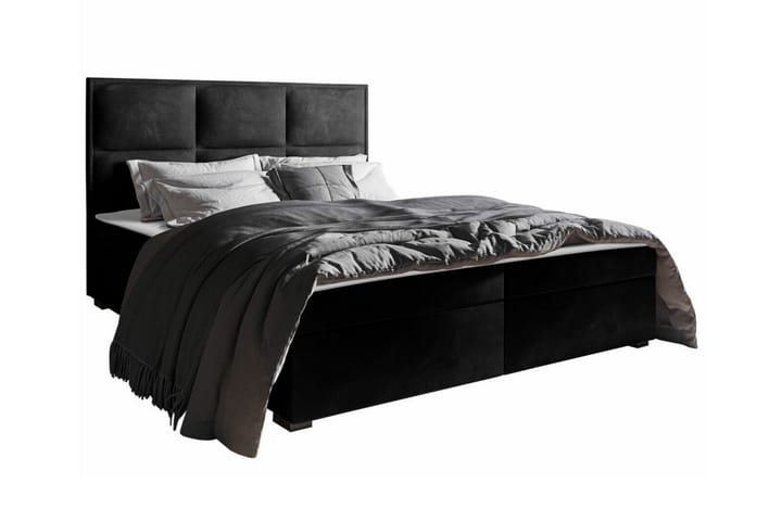 Sängynrunko Bandon 160x200 cm - Musta - Sänkykehikot & sängynrungot