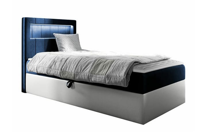 Sängynrunko Boisdale 100x200 cm - Sininen/Valkoinen - Sänkykehikot & s�ängynrungot