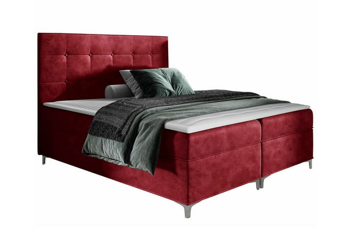 Sängynrunko Boisdale 140x200 cm - Tummanpunainen - Sänkykehikot & sängynrungot