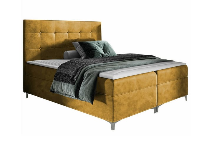 Sängynrunko Boisdale 160x200 cm - Tummankeltainen - Sänkykehikot & sängynrungot