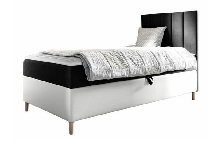 Sängynrunko Boisdale 80x200 cm - Musta/Valkoinen - Sänkykehikot & sängynrungot