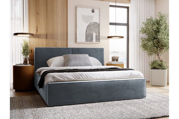 Sängynrunko Knocklong 140x200 cm - Tummansininen/Vaaleansininen - Sänkykehikot & sängynrungot