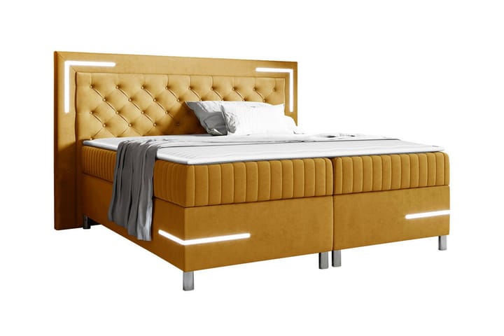 Sängynrunko Lillsel 120x200 cm - Keltainen - Sänkykehikot & sängynrungot
