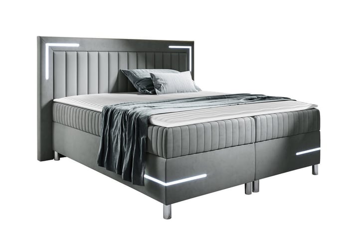 Sängynrunko Lillsel 120x200 cm - Vaaleanharmaa - Sänkykehikot & sängynrungot