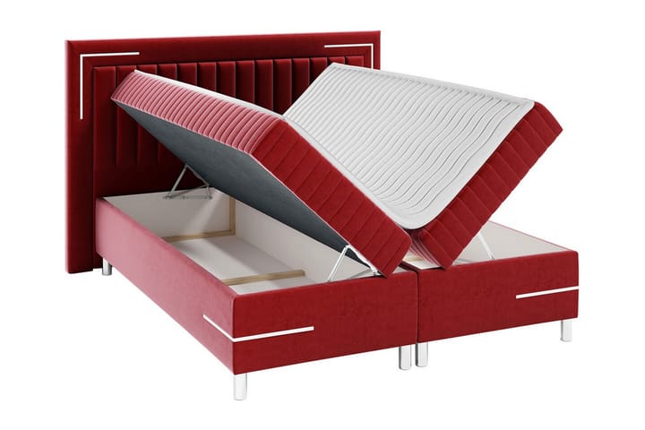Sängynrunko Lillsel 140x200 cm - Vaaleanpunainen - Sänkykehikot & sängynrungot