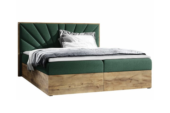 Sängynrunko Oberting 200x200 cm - Vihreä/ruskea - Sänkykehikot & sängynrungot