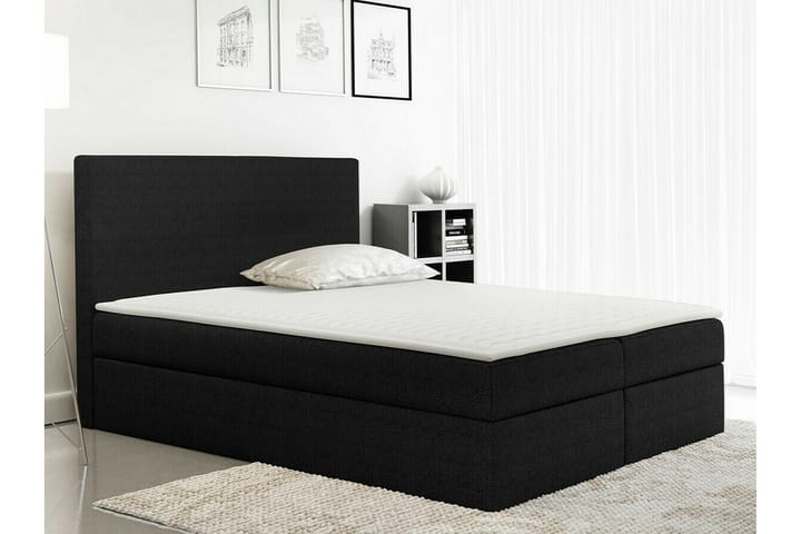 Sängynrunko Pries 140x200 cm - Musta - Sänkykehikot & sängynrungot