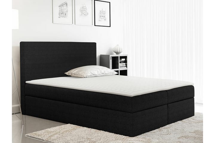 Sängynrunko Pries 120x200 cm - Musta - Sänkykehikot & sängynrungot