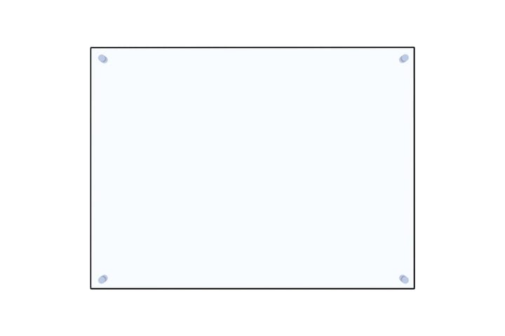 Keittiön roiskesuoja läpinäkyvä 80x60 cm karkaistu lasi - Läpinäkyvä - Sänkykehikot & sängynrungot