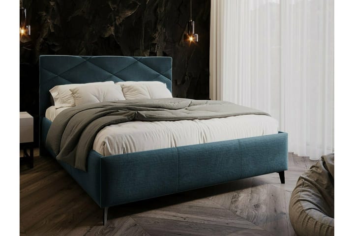 Sängynrunko Derry 160x200 cm - Tummansininen - Sänkykehikot & sängynrungot