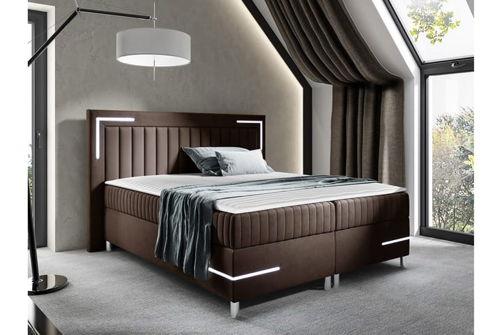 Sängynrunko Lillsel 160x200 cm - Tummanruskea - Sänkykehikot & sängynrungot