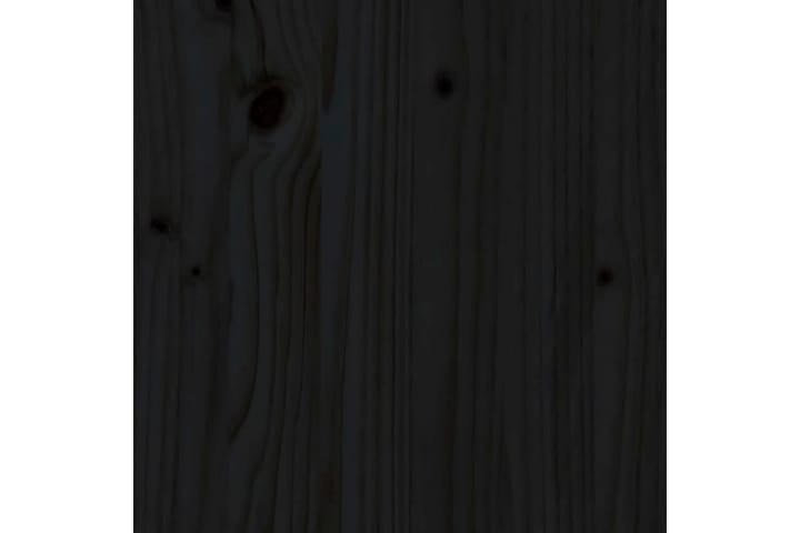 Sängynrunko musta 140x200 cm täysi puu - Musta - Sänkykehikot & sängynrungot