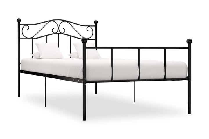 Sängynrunko musta metalli 100x200 cm - Musta - Sänkykehikot & sängynrungot