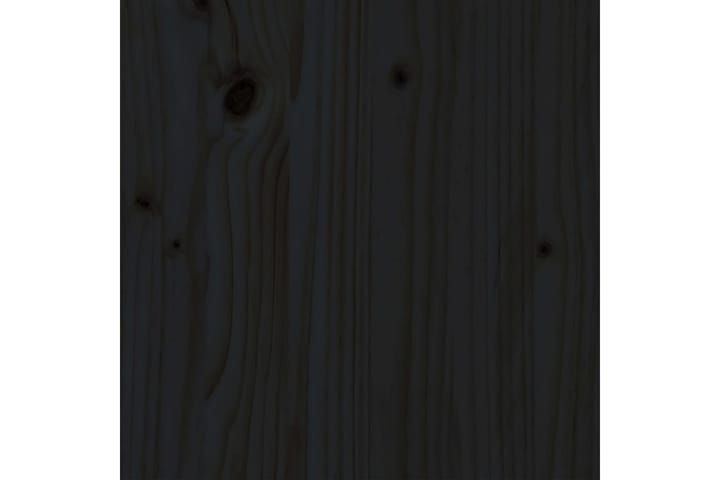 Sängynrunko musta täysi puu 160x200 cm - Musta - Sänkykehikot & sängynrungot