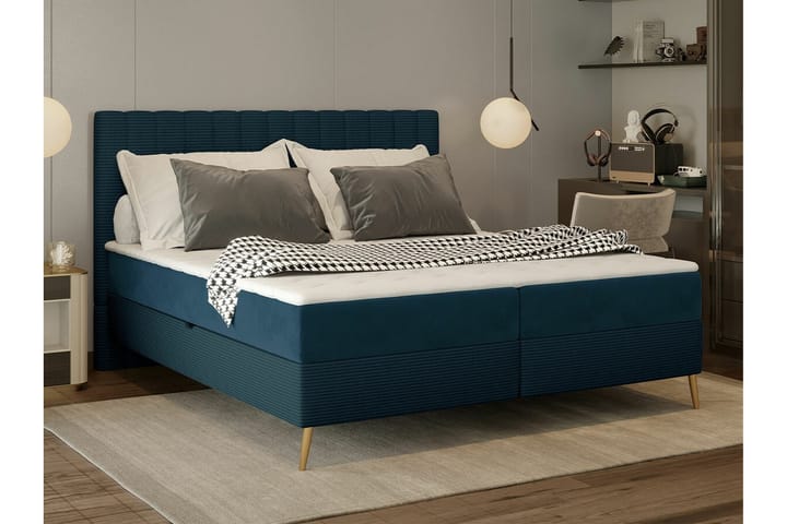 Sängynrunko Rathkeale 180x200 cm - Tummansininen - Sänkykehikot & sängynrungot