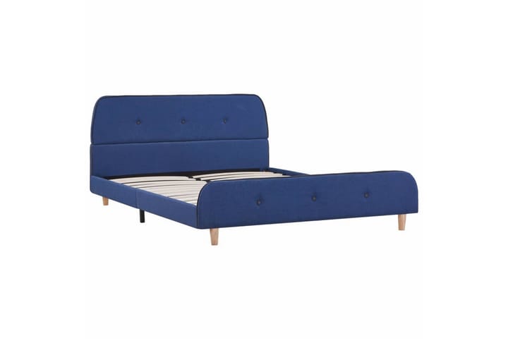 Sängynrunko sininen kangas 135x190 cm - Sininen - Sänkykehikot & sängynrungot