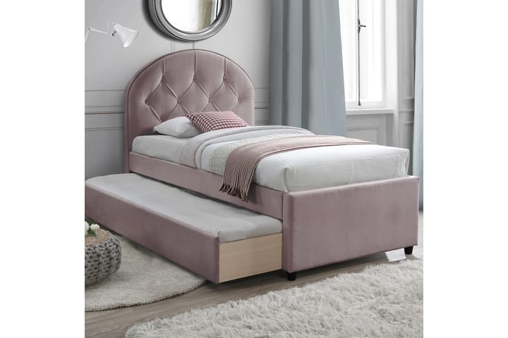 Sänky Lara 90x200 cm Violetti–Vaaleanpunainen - Sänkykehikot & sängynrungot