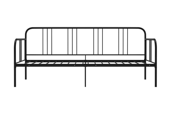 Sohvasängyn runko musta metalli 90x200 cm - Musta - Sänkykehikot & sängynrungot