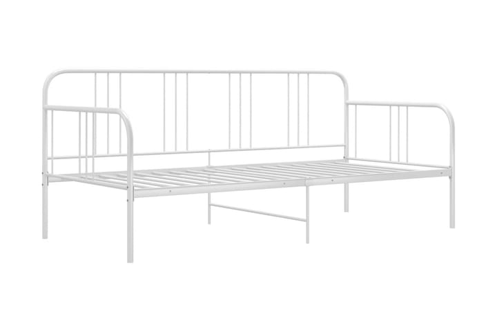Sohvasängyn runko valkoinen metalli 90x200 cm - Valkoinen - Sänkykehikot & sängynrungot