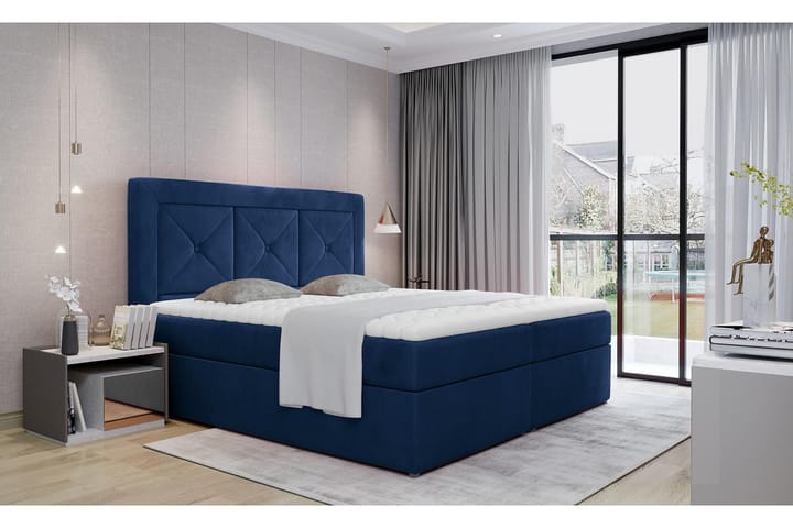 Sänkypaketti Cataloba 160x200 cm - Sininen - Sänkypaketti