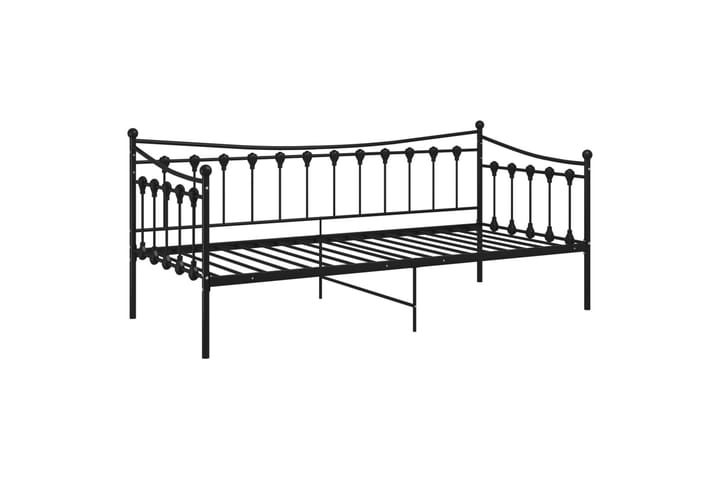 Sohvasängyn runko musta metalli 90x200 cm - Musta - Sänkykehikot & sängynrungot
