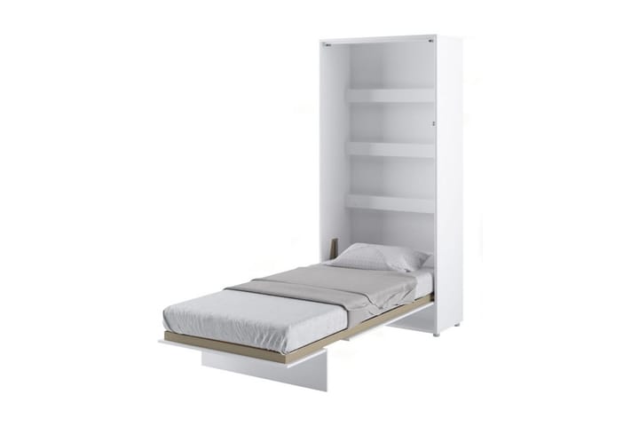 Sänkykaappi 90x200 cm Pysty Valkoinen - Bed Consept - Kaappisängyt