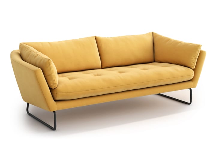 3:n ist Sohva Gunntorp - Keltainen - 3:n istuttava sohva - Sohva