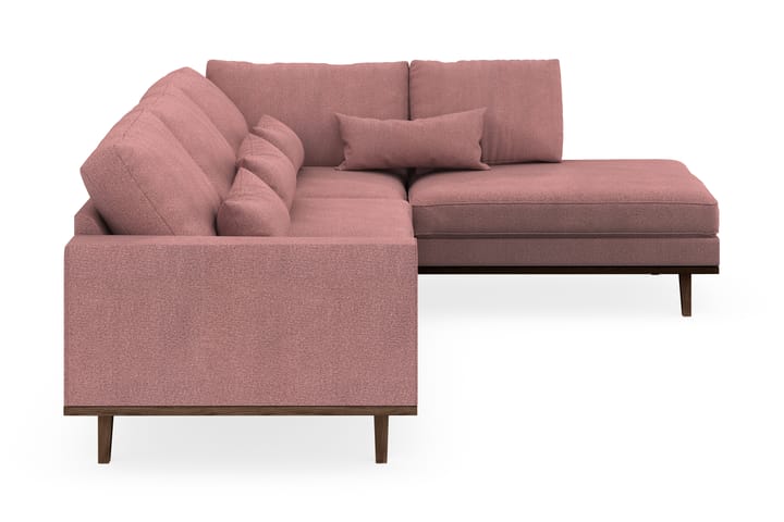 L-Sohva Haga 2,5:n ist - Vaaleanpunainen - Divaanisohva - 2 istuttava sohva divaanilla