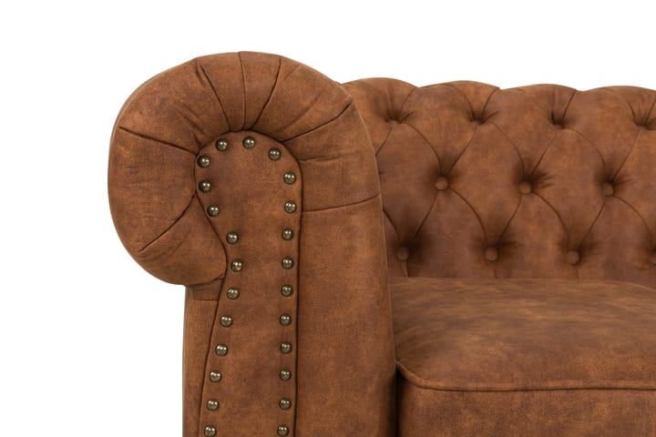 Sohva Chester Deluxe 3:n ist Vintage - Konjakki - Nahkasohva - Howard-sohvat - 3:n istuttava sohva
