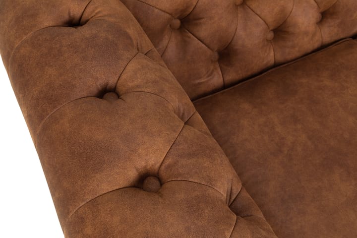 Sohva Chester Deluxe 3:n ist Vintage - Konjakki - Nahkasohva - Howard-sohvat - 3:n istuttava sohva