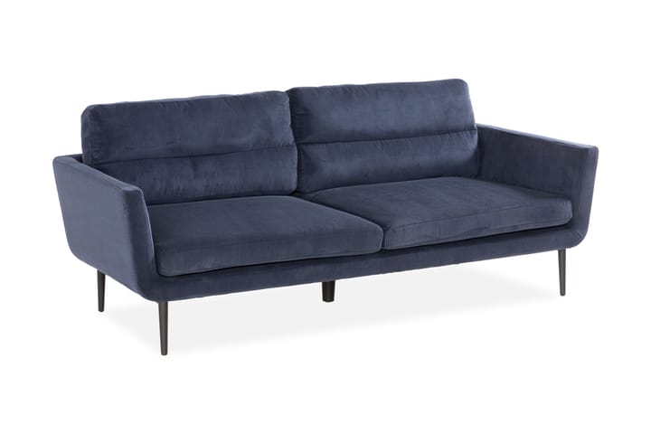 Nojatuoli Fiolla - Sininen / Vakosametti - 2:n istuttava sohva - Sohva