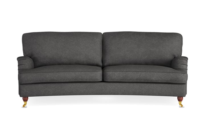 Sohva Oxford Lyx 3:n ist Kaareva - Tummanharmaa - 3:n istuttava sohva - Howard-sohvat