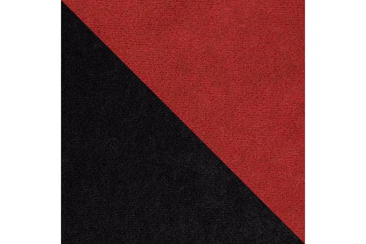 Sohva Bagiari - Musta/Punainen - 3 istuttava vuodesohva - Vuodesohva - Samettisohva