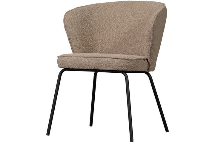 Käsinojatuoli Claribel - Beige - Ruokapöydän tuolit - Meikkituoli - Käsinojallinen tuoli
