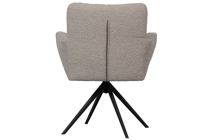Käsinojatuoli Lamour - Hiekka - Ruokapöydän tuolit - Meikkituoli - Käsinojallinen tuoli